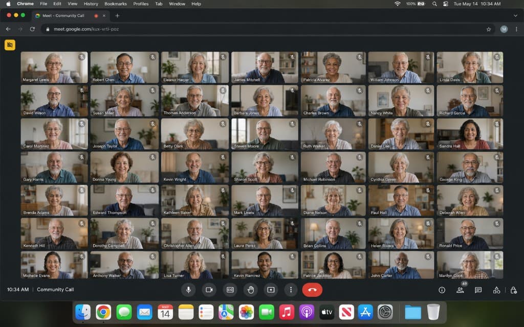 Amigo Ambassadors on a community video call